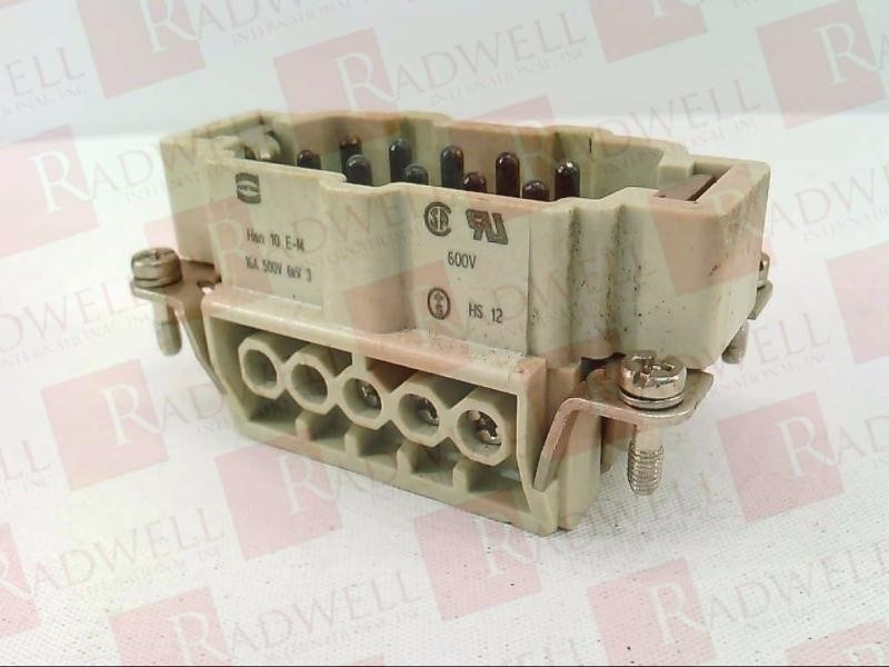 HARTING HAN-10E-M-HS12 / HAN10EMHS12 (USED)