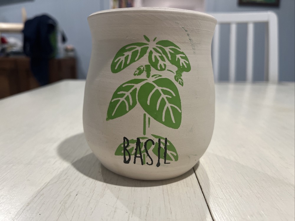 Paul B pottery Basil 4 1/2” planter Vintage 2007