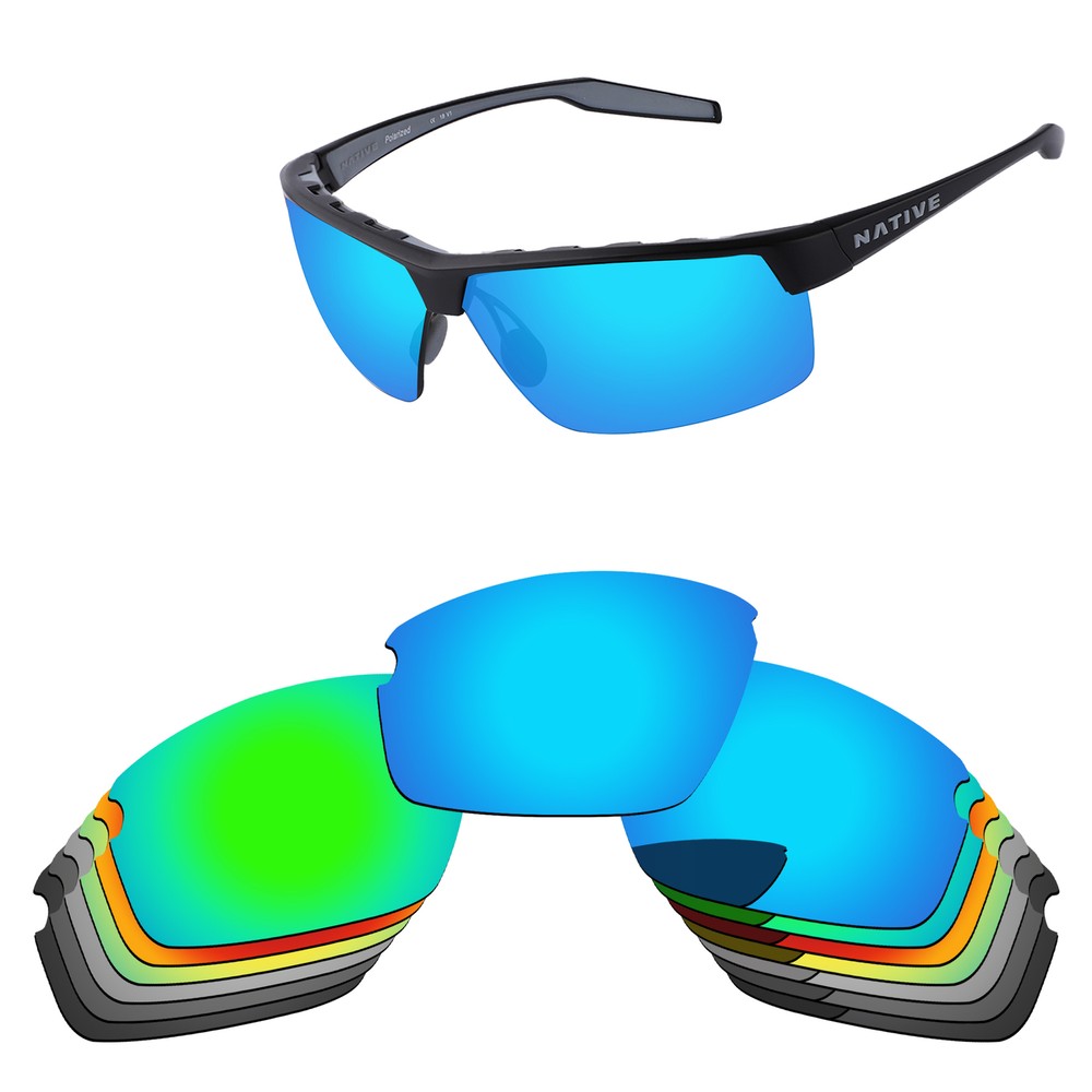 Lenslog Polarized Replacement Lens For-Native Hardtop Ultra XP Frame -Colors