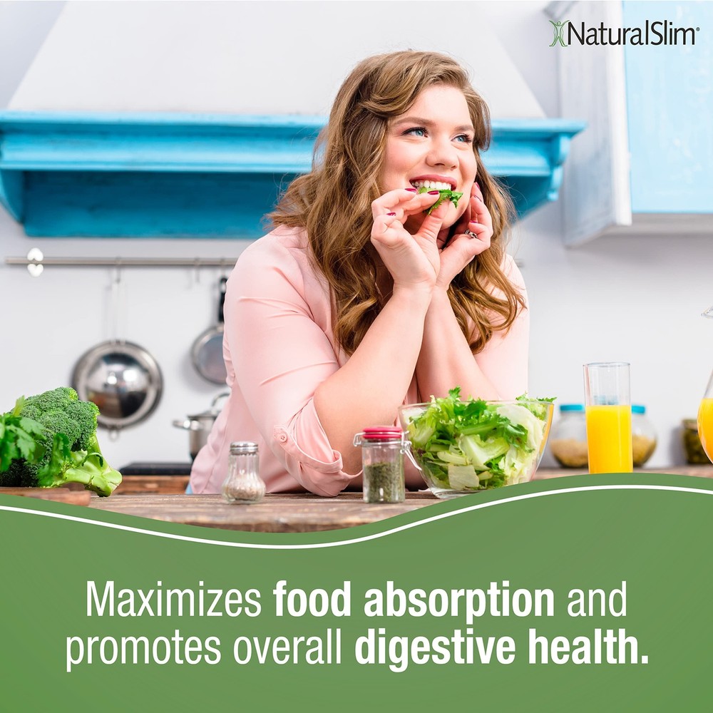NaturalSlim Helpzymes 2-Pack Digestive Formula - Digestive Enzymes Capsules