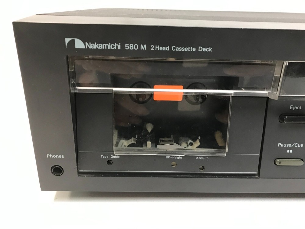 NAKAMICHI 580 M SINGLE CASSETTE DECK AS-IS READ DESCRIPTION