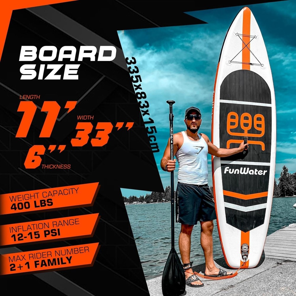 Lightweight Inflatable Paddle Board Set - Green