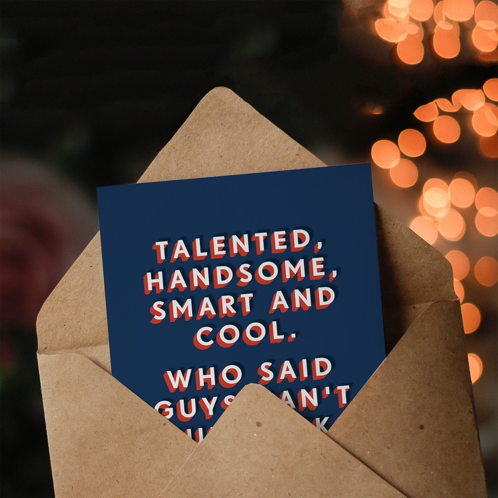 Talented Handsome Smart Cool Multitasking Funny Birthday Card