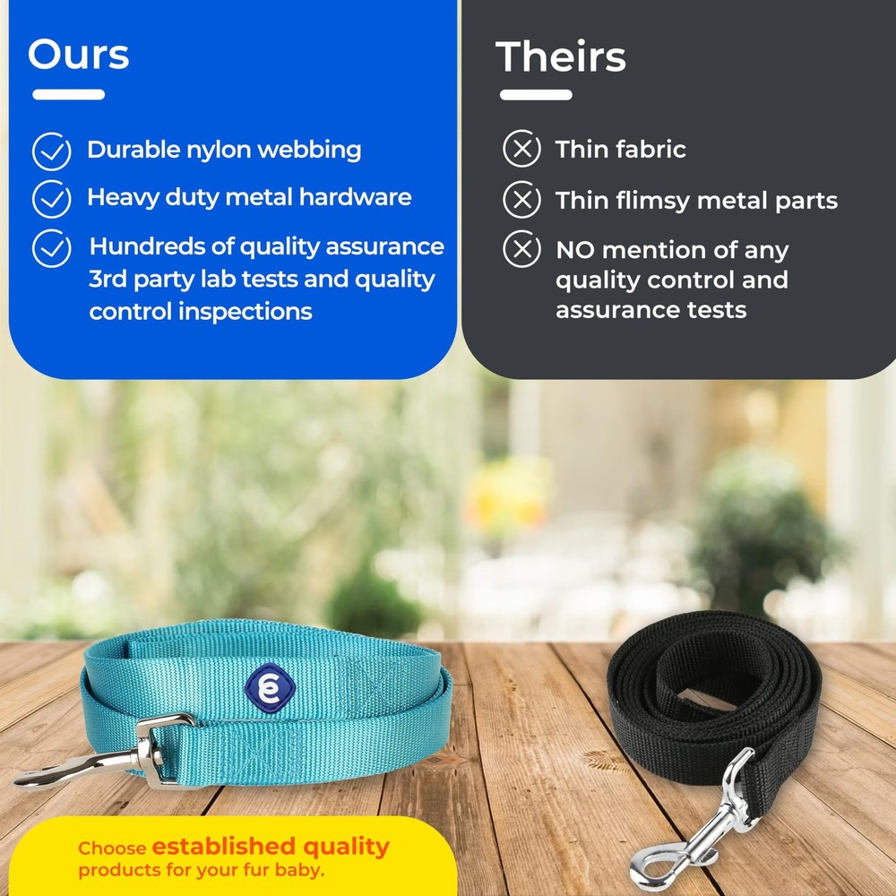 Essentials Durable Classic Dog Leash | Basic Nylon| 4ft. x 1" Large | Pastel ...