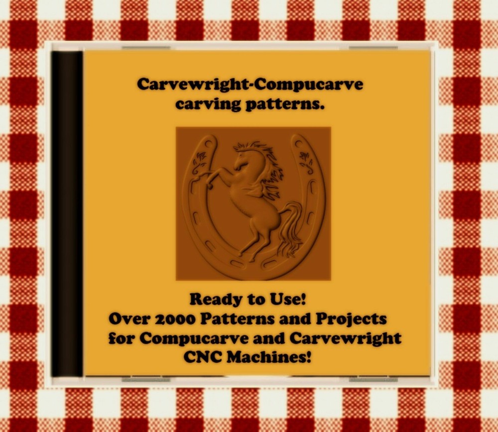 USB with Over 2000 Sears Craftsman Compucarve, Carvewright, Raven Patterns !