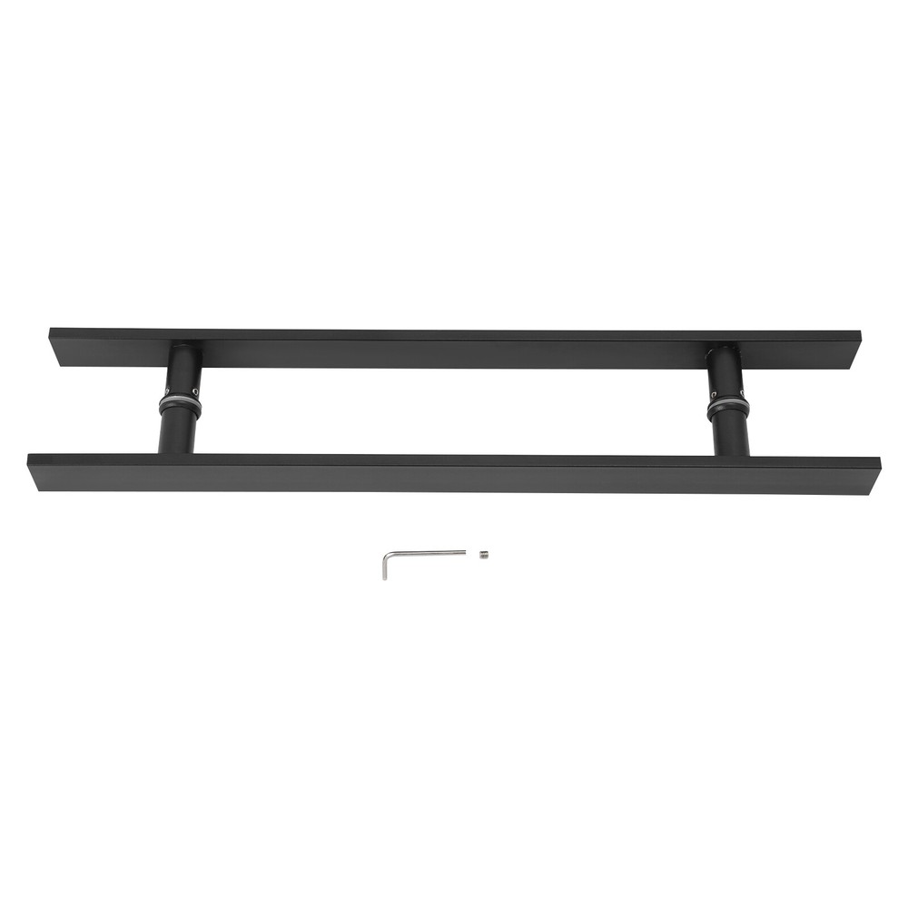 Double Sided Stainless Steel Door Handle black H Shape Door Pull Handle