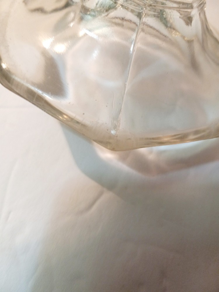 Glass Footed Detailed Pitcher Pre Owned