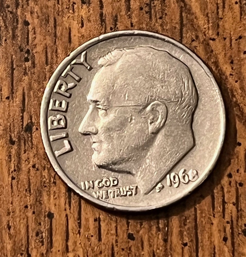 1968 Rare No Mint Mark Dime potential several mint errors