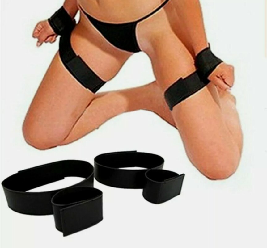 Wrist to Thigh Bondage Cuff Set