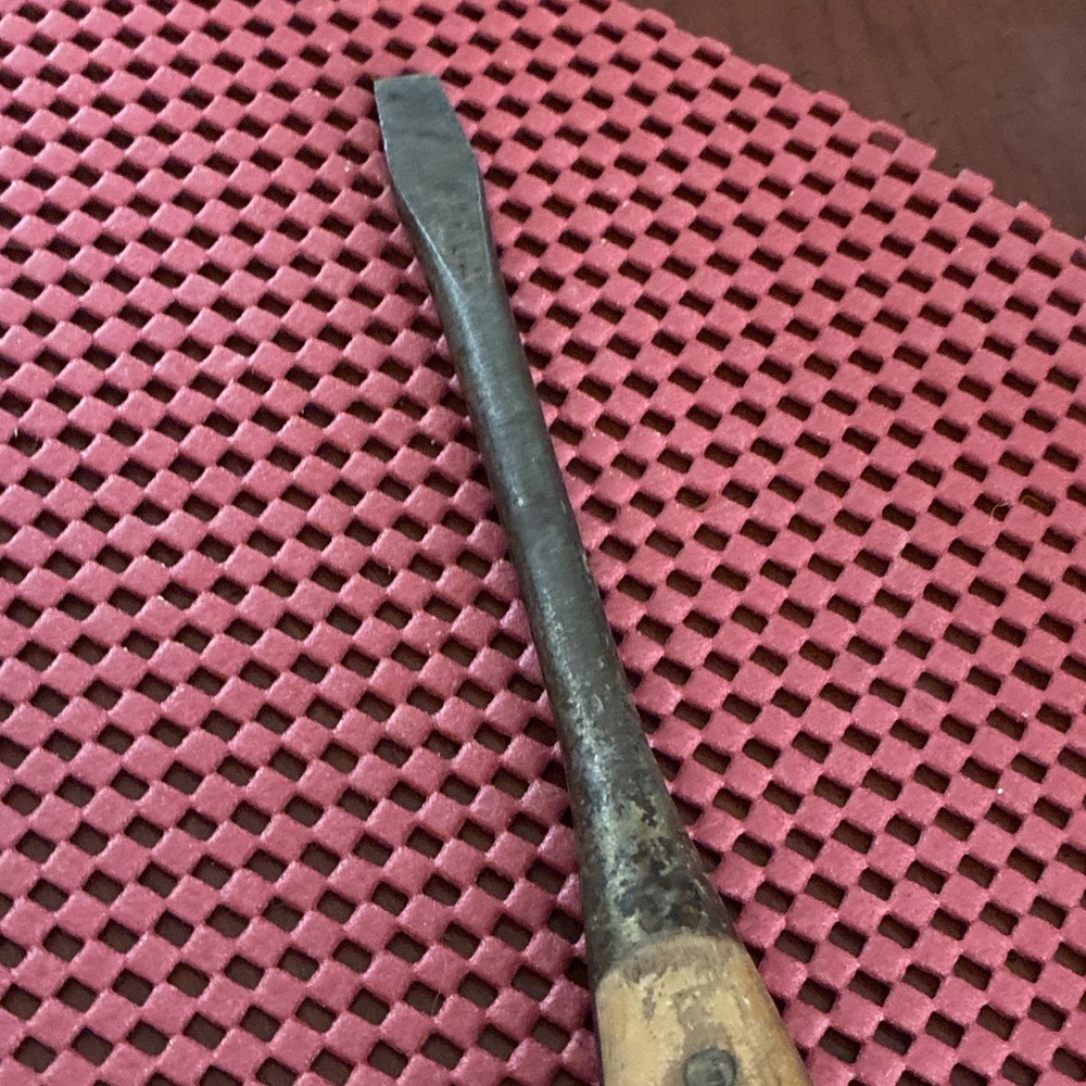 Wooden Handle Screwdriver Vintage 8.25”