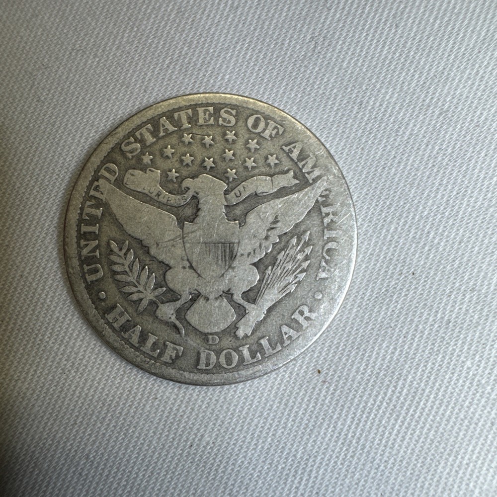 1907-D Barber Half Dollar Coin