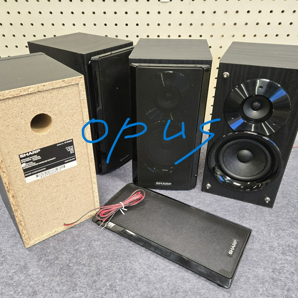 Sharp CP-BH250 Desktop Speaker (Pair) Black (Used) b