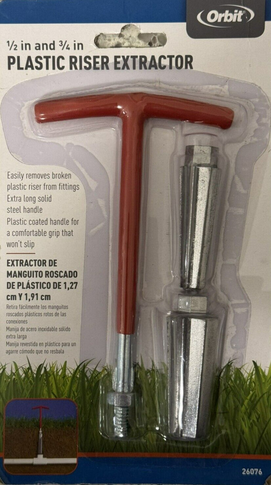 Orbit 1/2-inch & 3/4-inch Plastic Riser Extractor - NEW