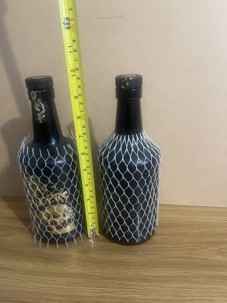 2X EMPTY Rum Bottles Dead Man’s Fingers EMPTY Used