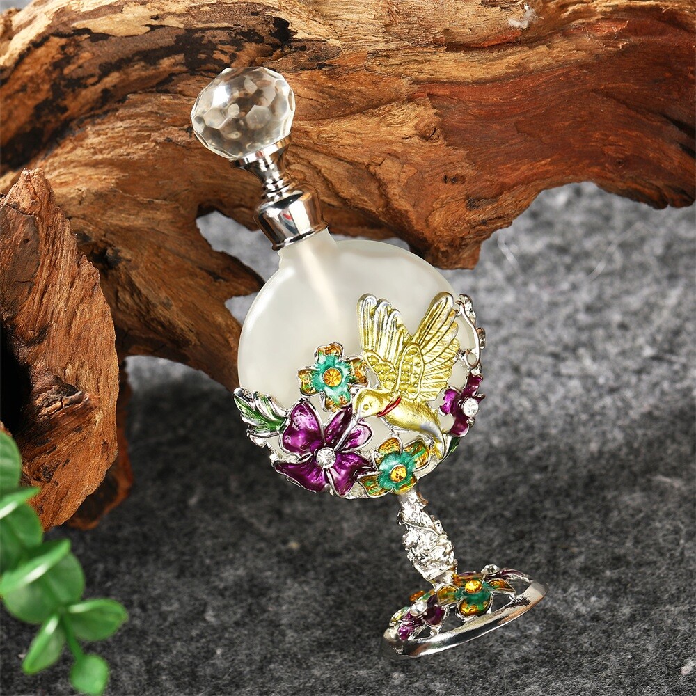 7ml Antique Glass Refillable Perfume Sample Bottle Empty Essential Oil Container