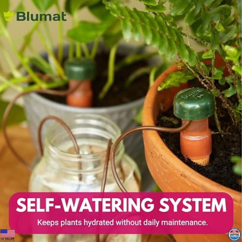 Blumat XL Self-Watering Plant Stakes | 4-Pack Automatic Drip Inserts for Growth