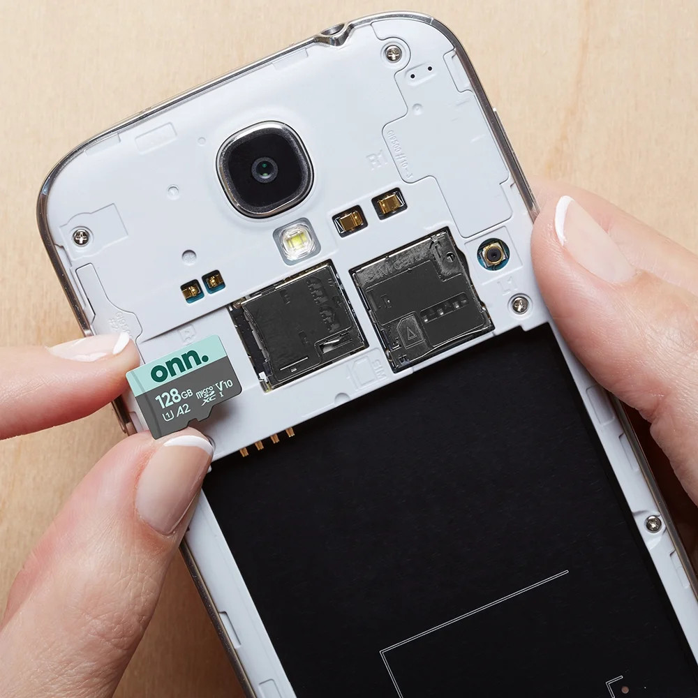 onn 128GB MicroSD Card with USB Reader