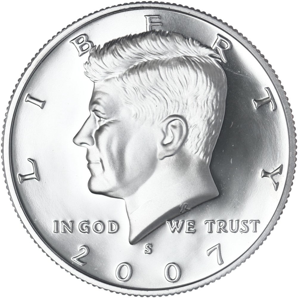 2007 S Kennedy Half Dollar Gem DCam Proof CN-Clad