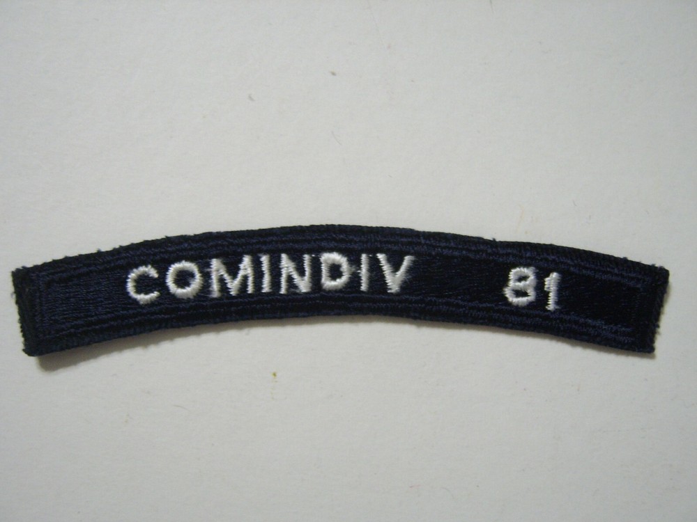 COMINDIV 81 - NAVY UIM SHOULDER TAB STYLE 2