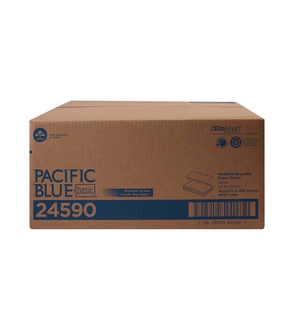 Pacific Blue Basic Paper Towel Multi-Fold 16 Pack(s) 250 Towels/ Pack
