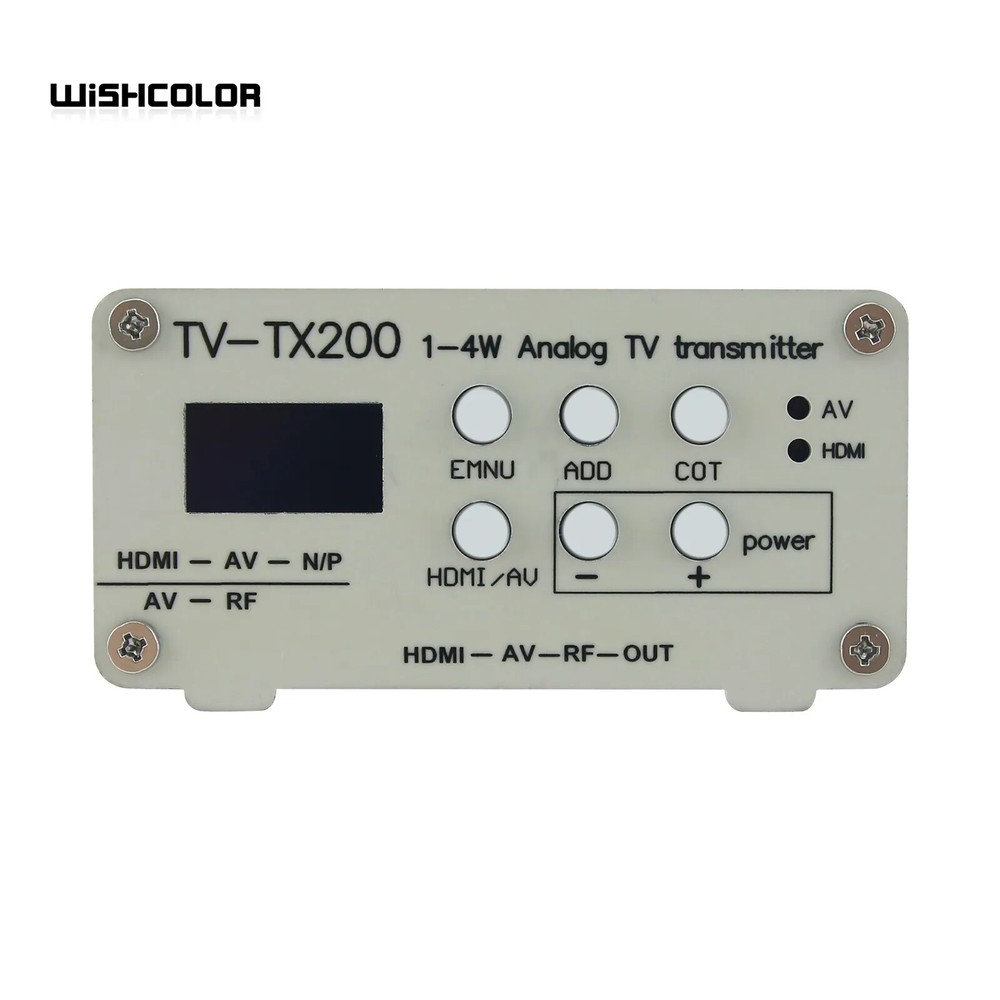 VHF/UHF Analog TV Transmitter Support HD/AV Input Analog Signal Transmitter