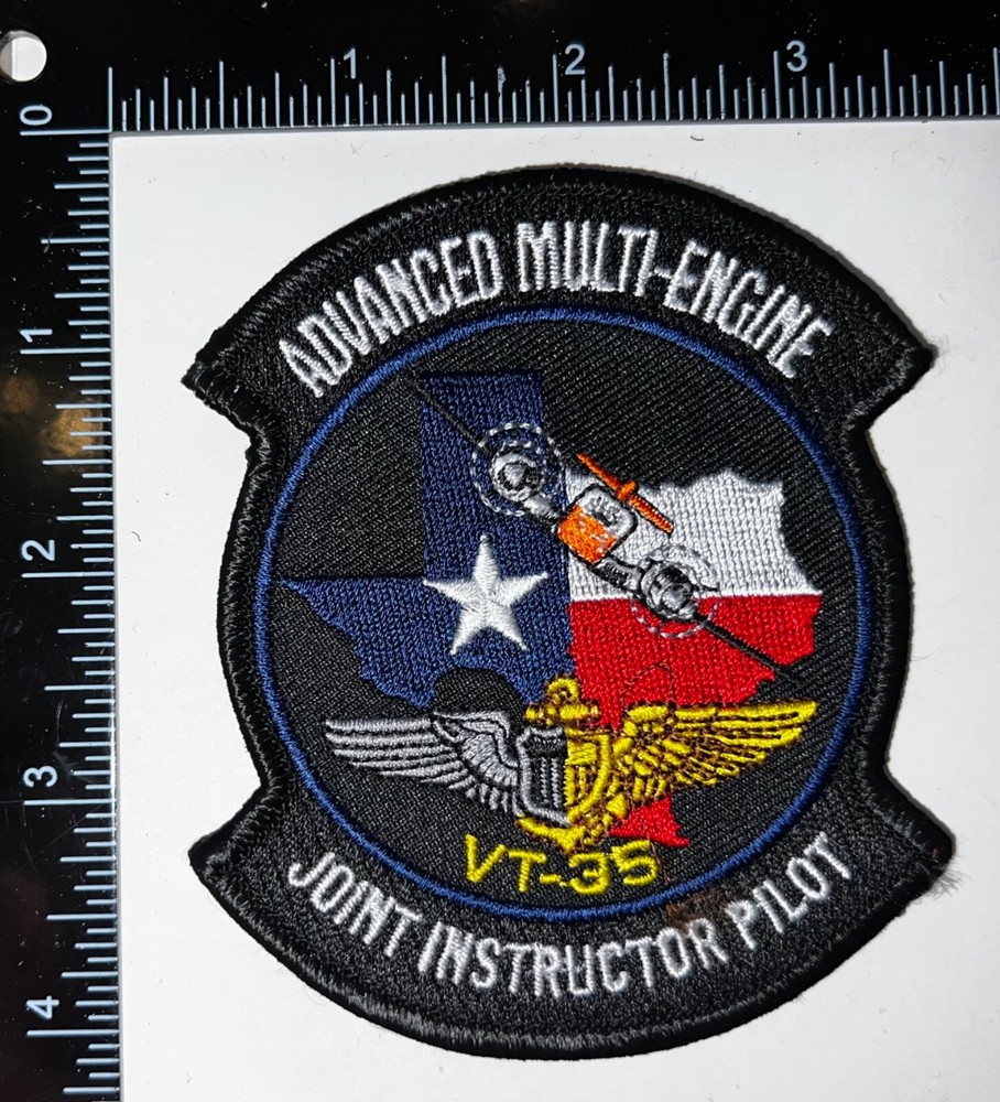 USAF US Air Force USN Advanced Multi Engine Joint Instructor Pilot VT-35 Patch