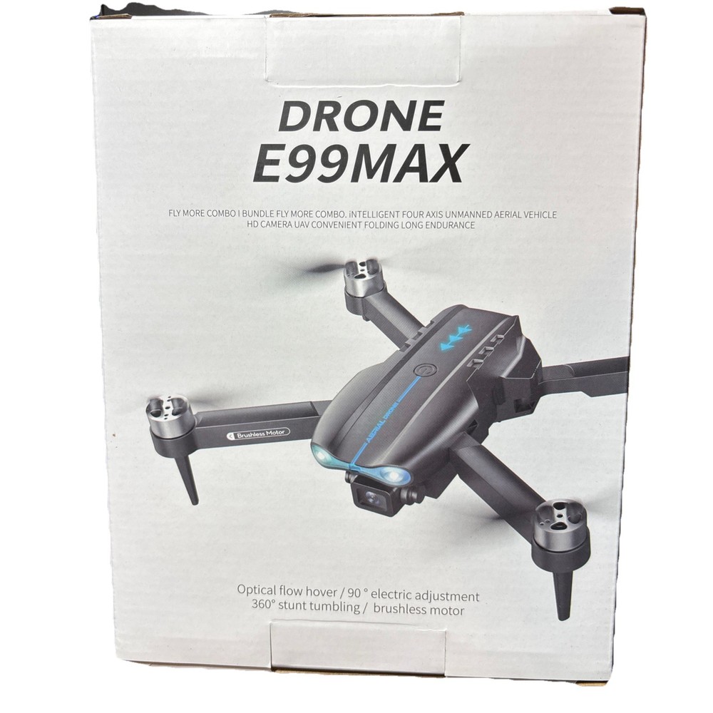 E99 MAX Foldable Dual-Camera Drone w Carrying Case