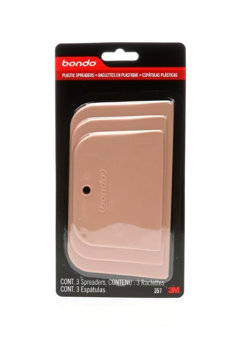 Bondo Spreader 3-Pack, 00357, 3 Sizes Per Pack