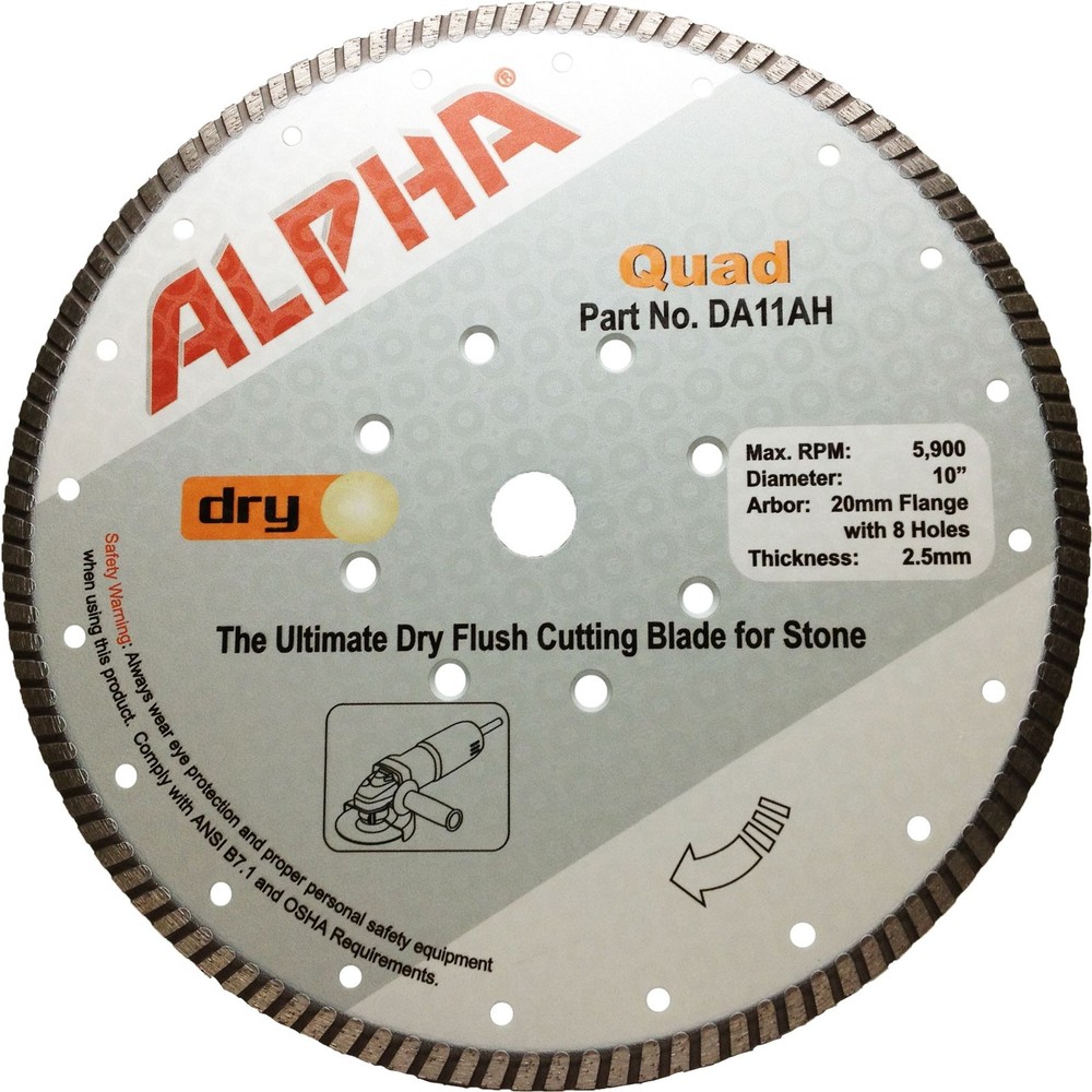 Alpha Professional Tools Quad Dry Blade 10"- DA11AH