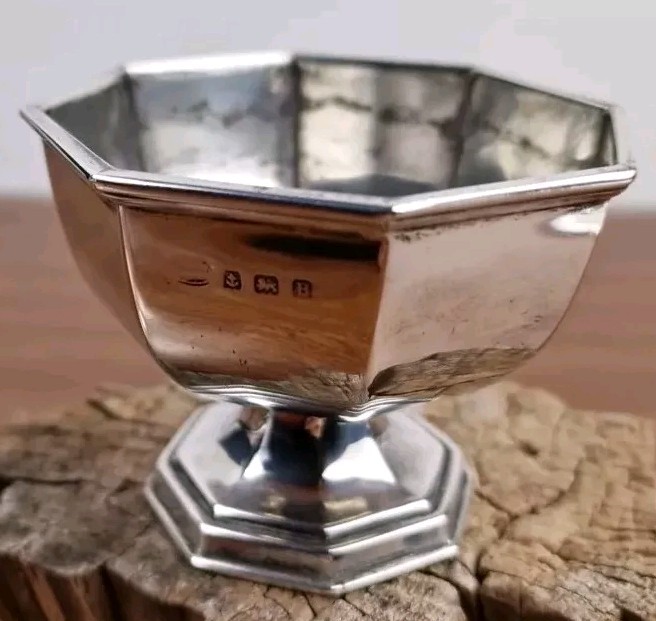 Antique,Solid Silver ,Sweet Dish ,Sugar Bowl, Birmingham 1926