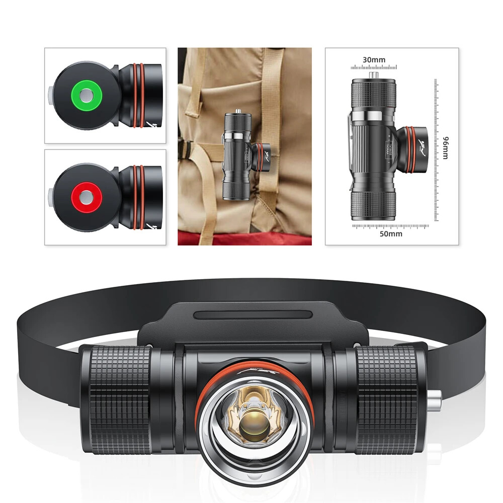 LED Diving Headlamp Scuba Dive Head Flashlight Underwater Diving Headlight