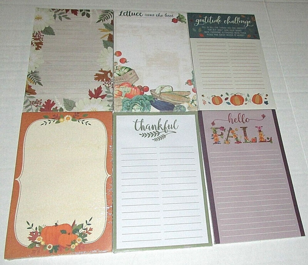FALL NOTEPADS Assorted Titles [Your Choice] #2