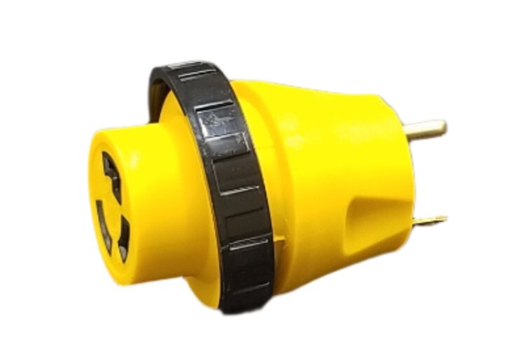 RV Twist Locking Power Cord Adapter Plug 30A Female to 30A Male