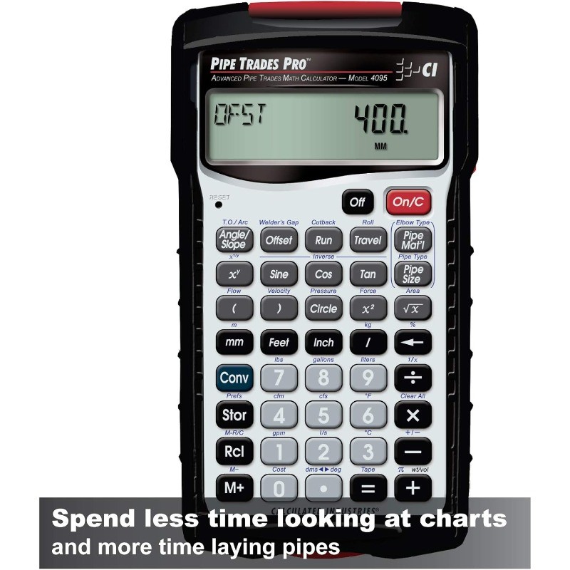 4095 Pipe Trades Pro Advanced Pipe Layout and Design Math Calculator Tool