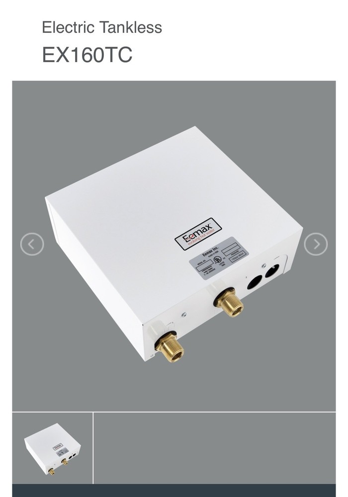 Eemax Ex160tc Electric Tankless Water Heater 277VAC Commercial General Purpose