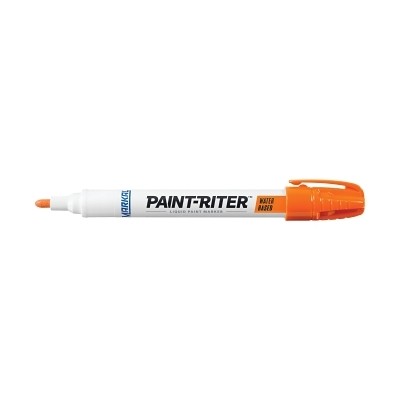 Paint-Riter Water-Based Paint Marker, Orange, 1/8 in, Medium Tip LA-CO
