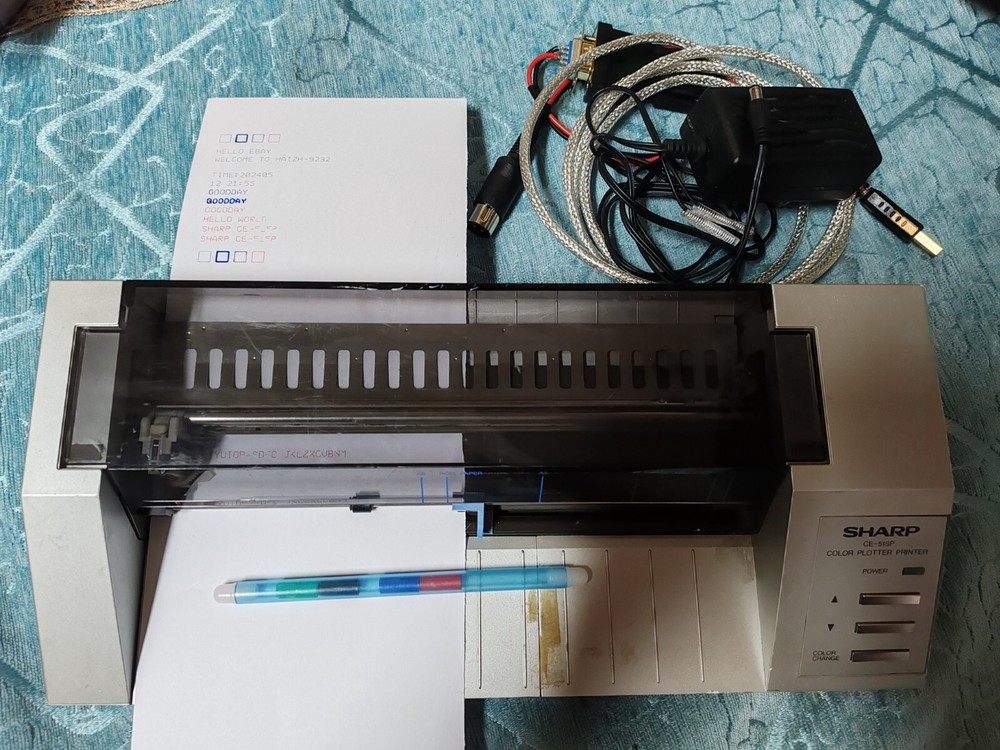Vintage SHARP CE-515P plotter working with 4 pens Sold as part