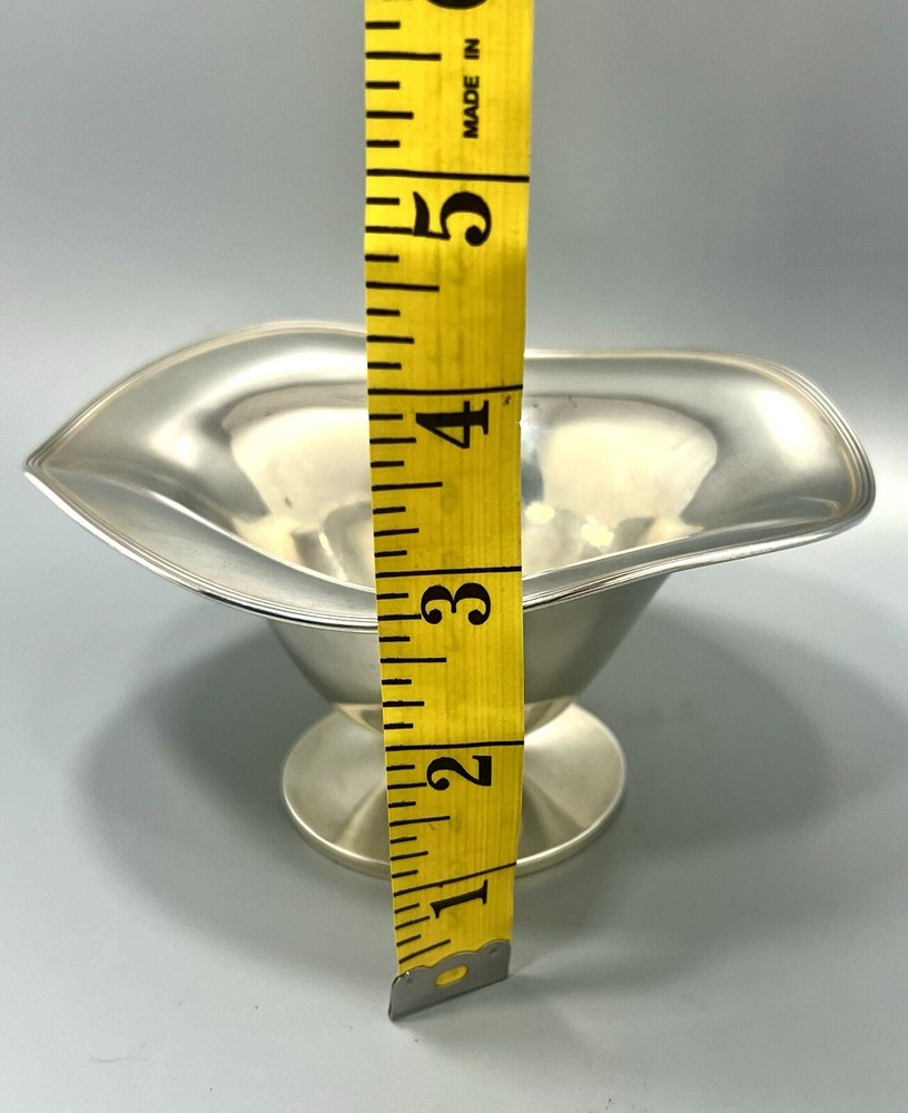 Sterling Silver Vintage Footed Candy Dish 93.7 Grams