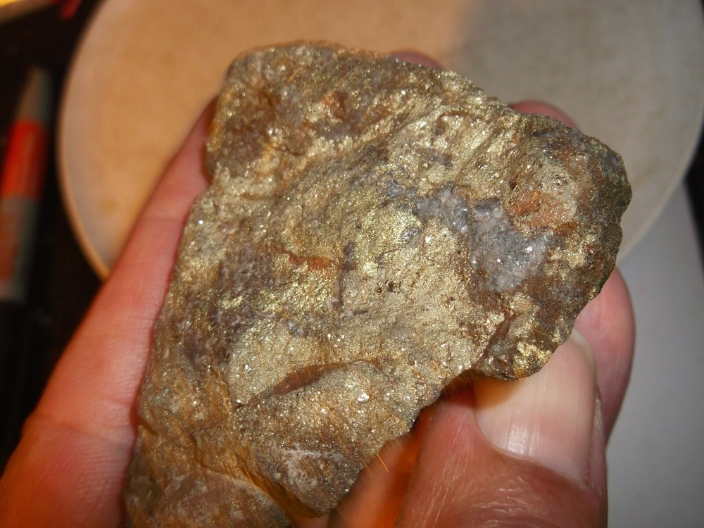 gold silver copper ore, 128 grams samples ,ore high grade .