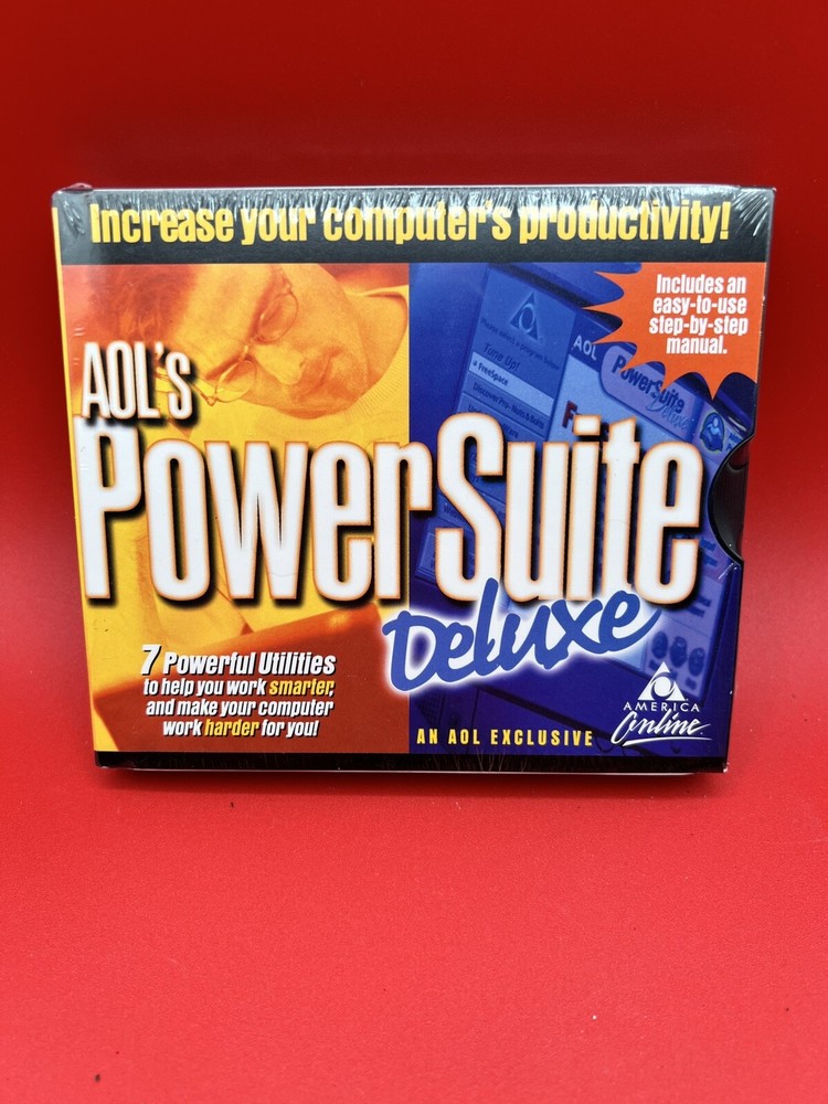 AOL Powersuite Deluxe Millennium Edition Sealed Vintage Software