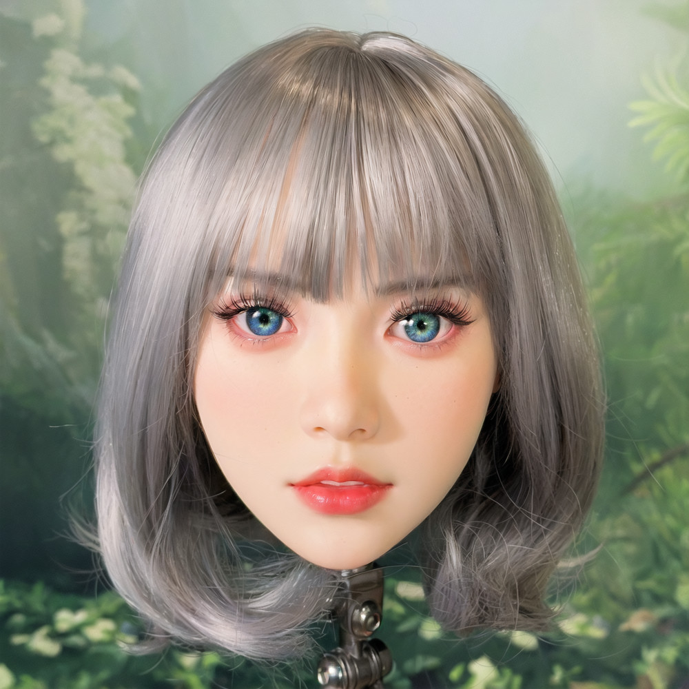 Advanced Makeup Practice Mannequin Head with M16 Interface, Built-in Skull, Deta