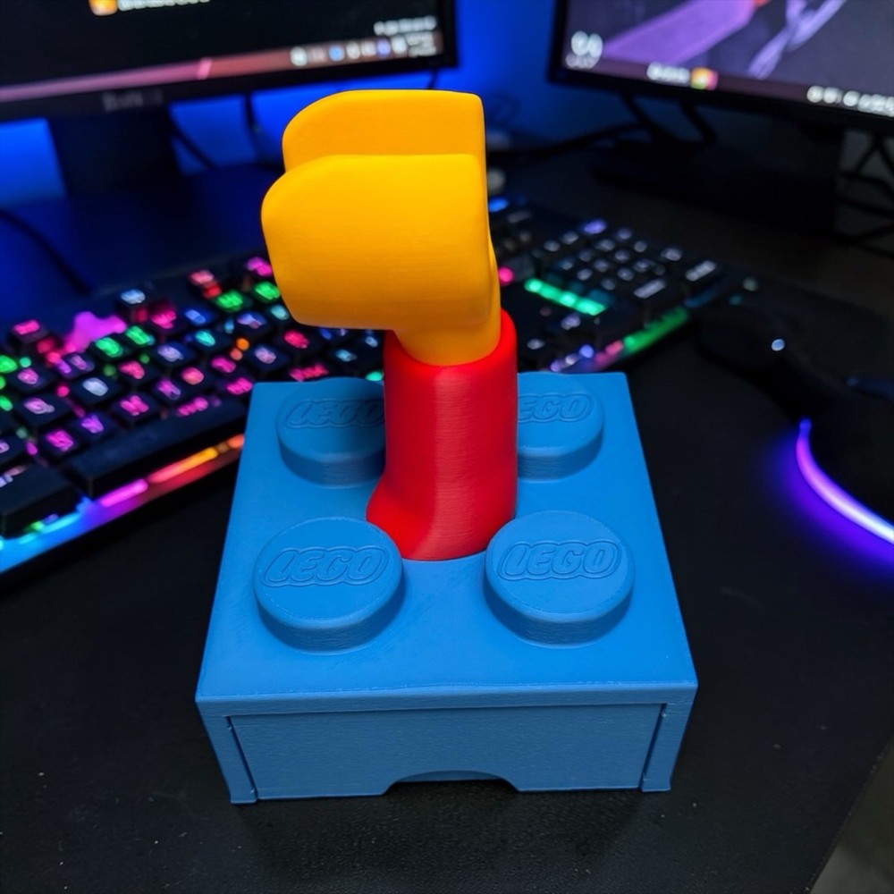 3D Printed Lego Inspired Hand Controller Holder Brick Drawer