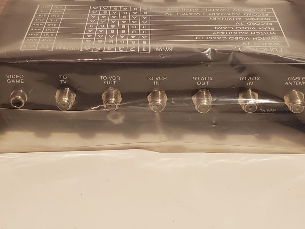 VINTAGE DUR-ABLE HOMEVIDEO CONTROL BOX TELEVISION FUNCTION AUXILLIARY 4800