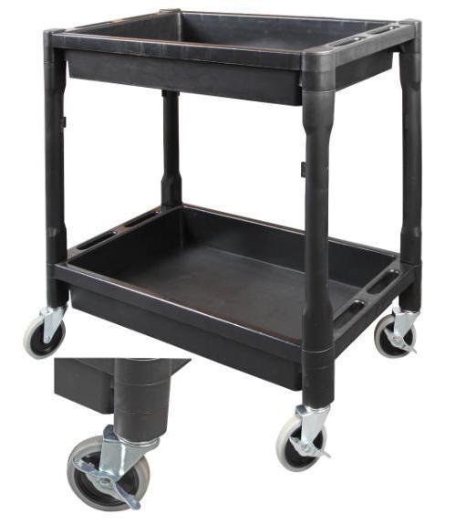 Heavy Duty Polypropylene Service Trolley - DURATOOL