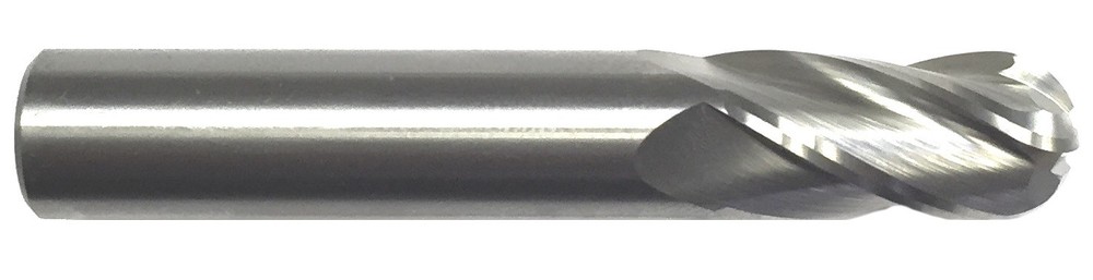 1/2" 4 FLUTE BALL NOSE CARBIDE END MILL
