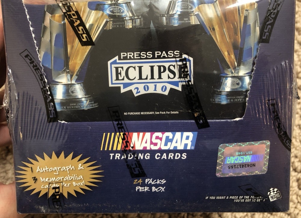 2010 Press Pass Eclipse Racing HOBBY Box - NASCAR - 24 Packs Per Box