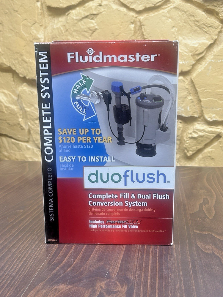 Fluidmaster 550DFRK-1 DuoFlush Fill & Dual Flush Conversion System-OPEN BOX