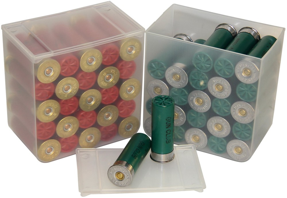 MTM SS25-00 Shell Stack 25 Round Compact Shotshell Small, Clear See-Thru