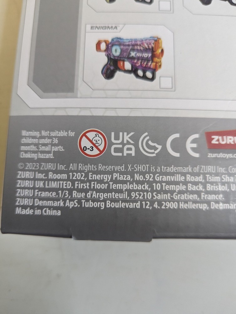 X-Shot SKINS Caution Blaster NIB