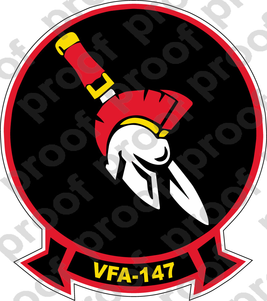 STICKER USN VFA 147 STRIKE FIGHTER SQUADRON